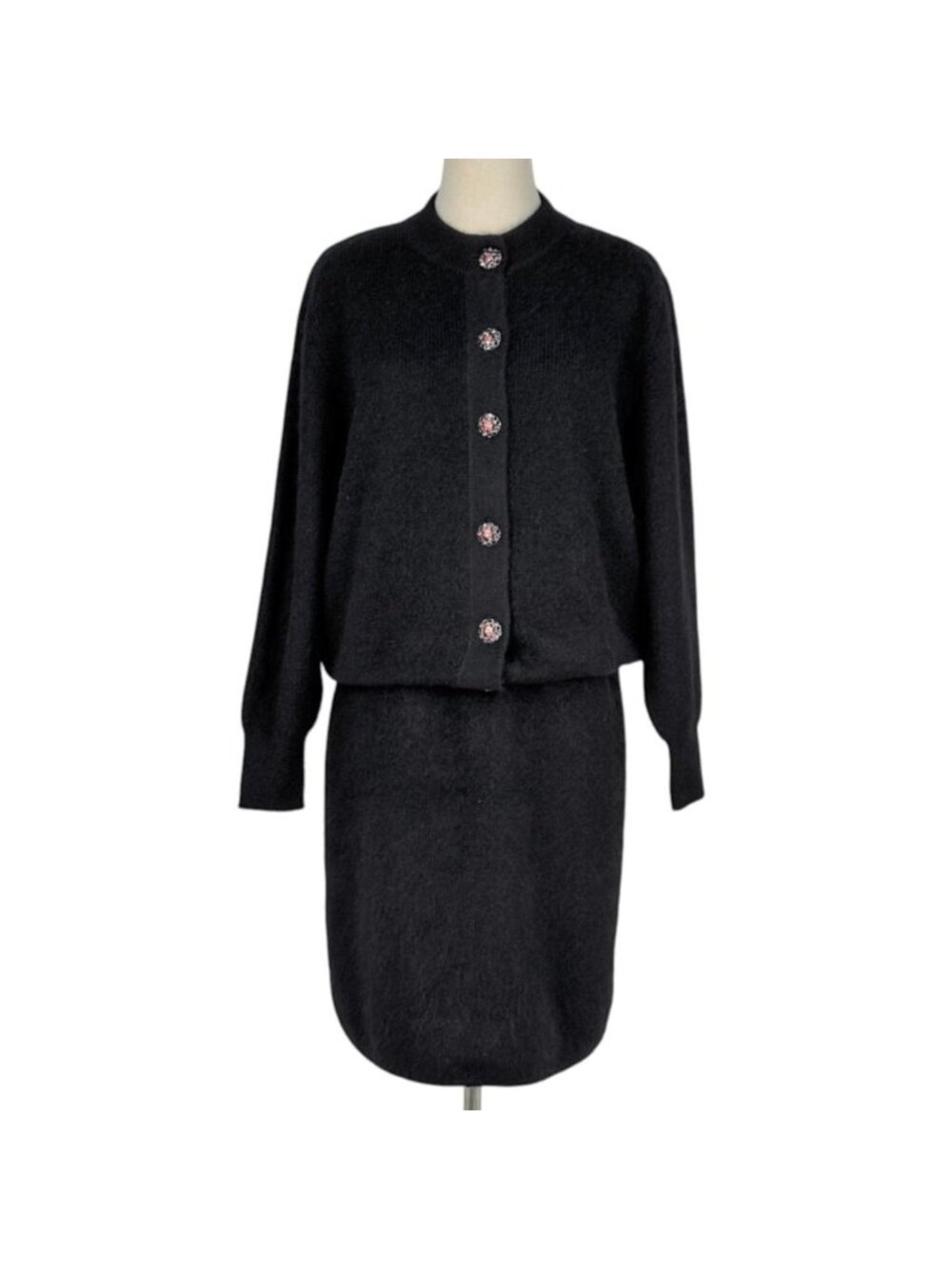 Saint Laurent Knit Set Cardigan Black